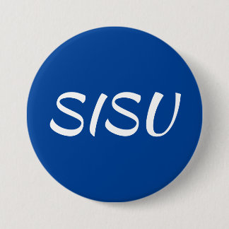 Botón SISU (redondo; Azul; Botón finlandés)