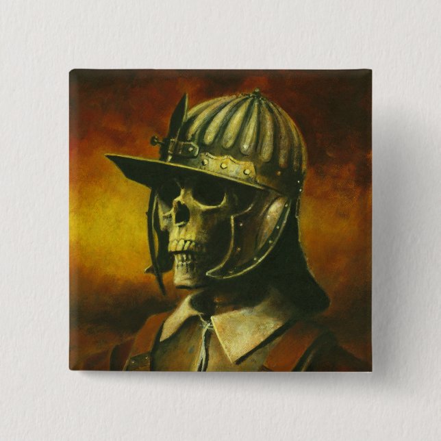 botón Skeleton de la cabeza redonda de la guerra c (Anverso)