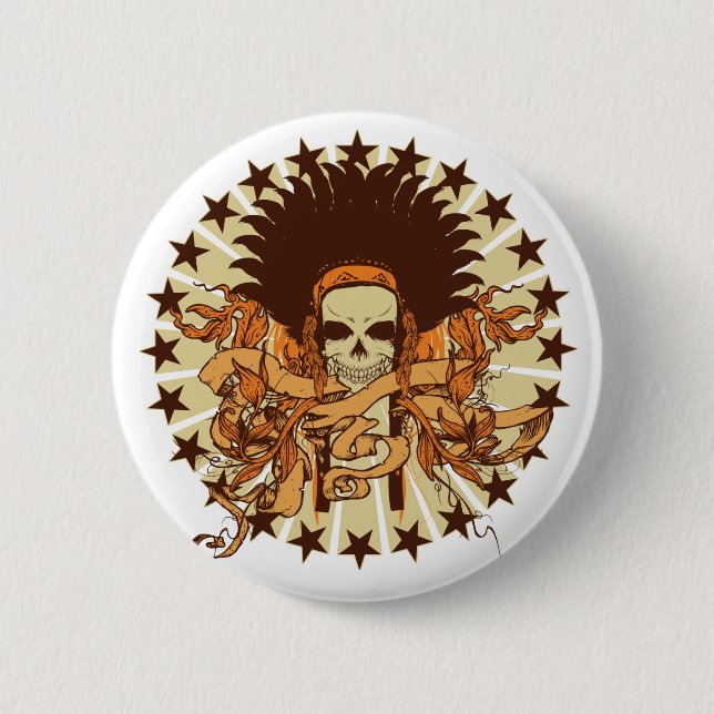 Botón Skull Headdress 2 (Anverso)