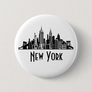 Botón Skyline de Nueva York