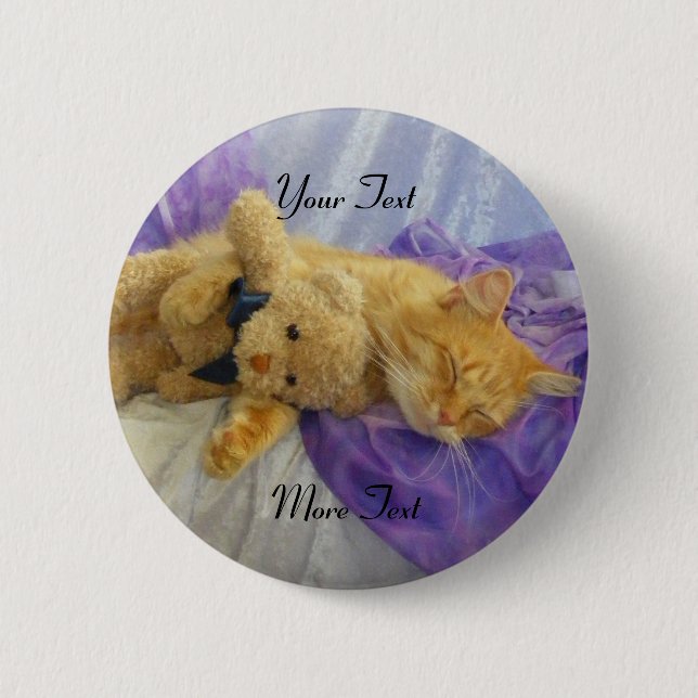 botón Snoozing Kitty (Anverso)