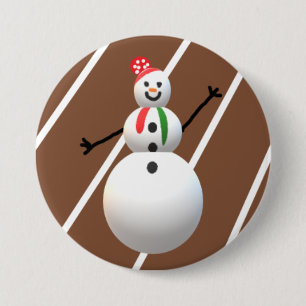 Botón Snowman de Navidades feos