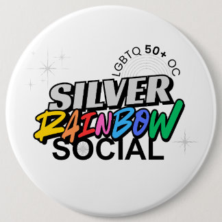 Botón Social Arcoíris Plateado