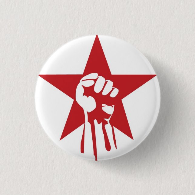 Botón socialista del puño (Anverso)