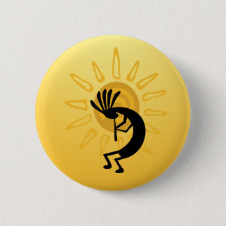 botón Sol Oro de Kokopelli