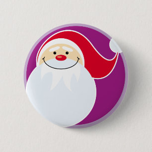 botón Sonriente de Santa Claus