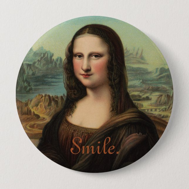 Botón Sonrisa de Mona Lisa (Anverso)