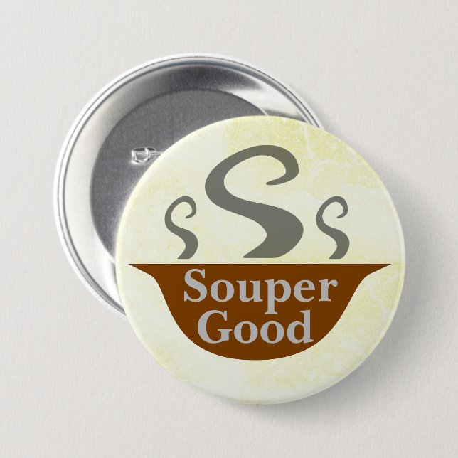botón Souper bueno (Anverso y reverso)