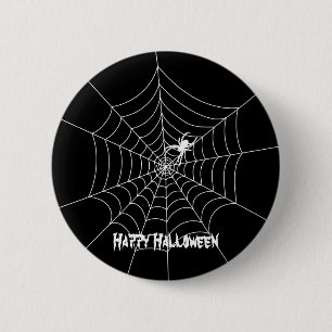 botón Spider Web Halloween
