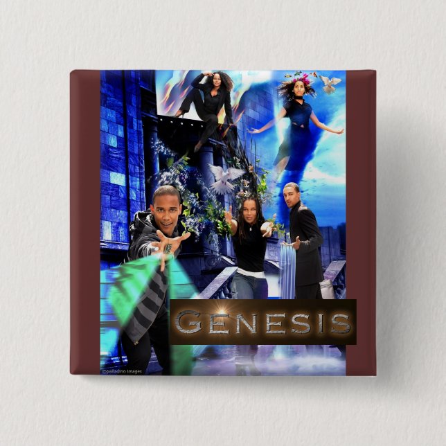 Botón SQ de la "génesis" - el logotipo de Taige (Anverso)