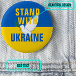 Botón Stand with Ukraine<br><div class="desc">El apoyo a Ucrania se está mostrando en todo el mundo pidiendo que se ponga fin a la violencia. Expresa tu solidaridad con una nación que lucha por sobrevivir con este botón.</div>