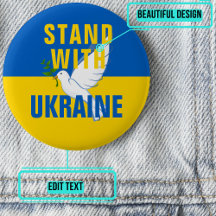 Botón Stand with Ukraine