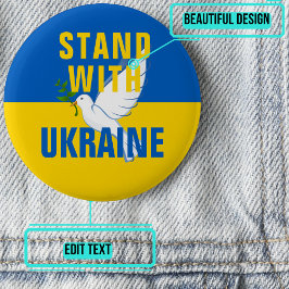 Botón Stand with Ukraine