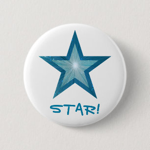 Botón 'STAR!' de Blue Star blanco