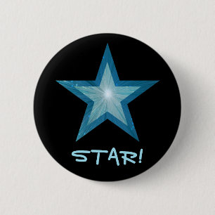 Botón 'STAR!' de la estrella azul negro