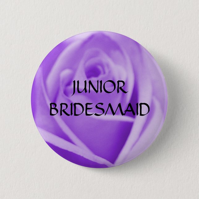 Botón subió lavanda MENOR de la DAMA DE HONOR (Anverso)
