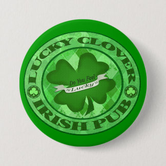 Botón sucio del Pub del día de St Patrick