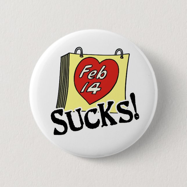 botón Sucks de el día de San Valentín (Anverso)