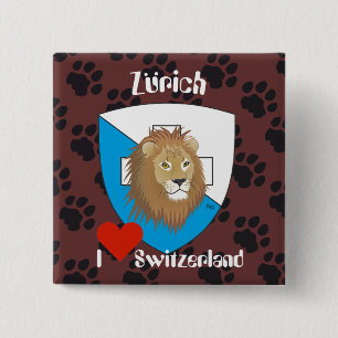 botón Suiza de Zürich Schweiz