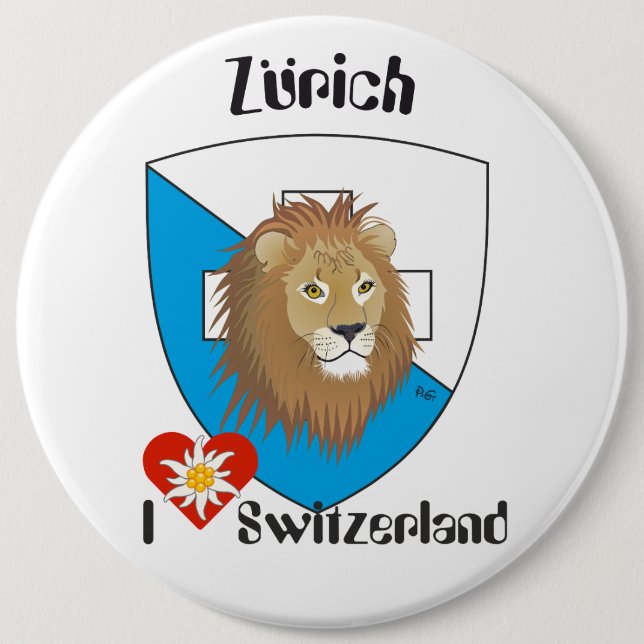 botón Suiza de Zürich Schweiz (Anverso)
