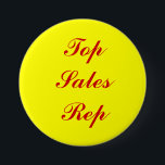 Botón superior del representante de las ventas<br><div class="desc">Recompense sus viajantes de las ventas con un regalo de encargo.  Este diseño se puede personalizar con un nombre o modificar para requisitos particulares con su propio mensaje único.  Este diseño puede ser como está comprado o usted puede utilizarlo como plantilla para hacer su propio diseño único.</div>