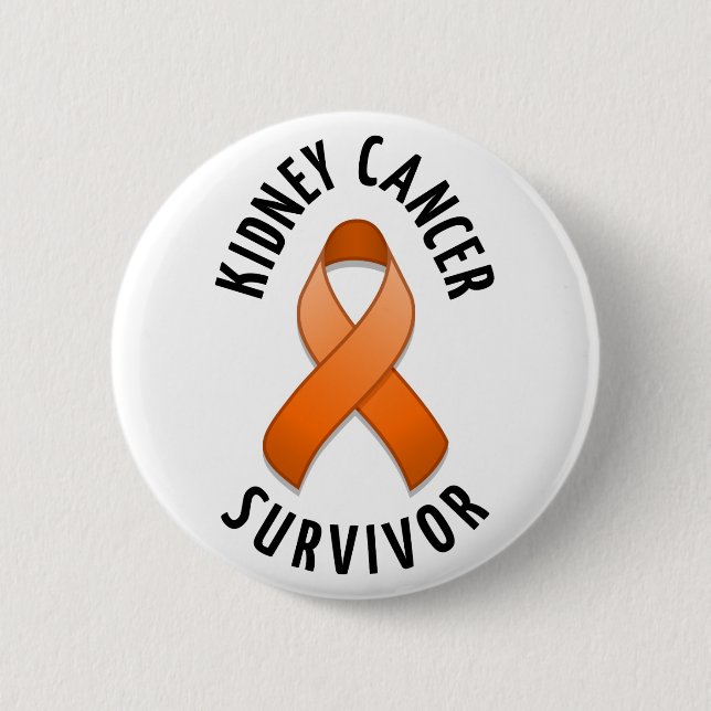 botón Superviviente de cáncer de riñón (Anverso)