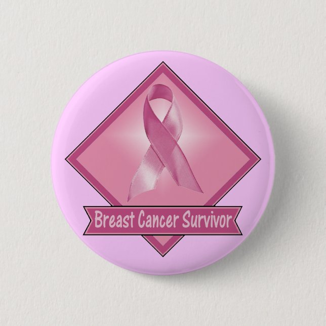 Botón - superviviente del cáncer de pecho (Anverso)