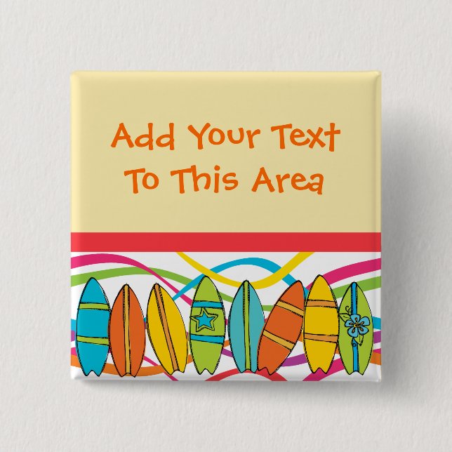botón Surfboards del personalizado (Anverso)