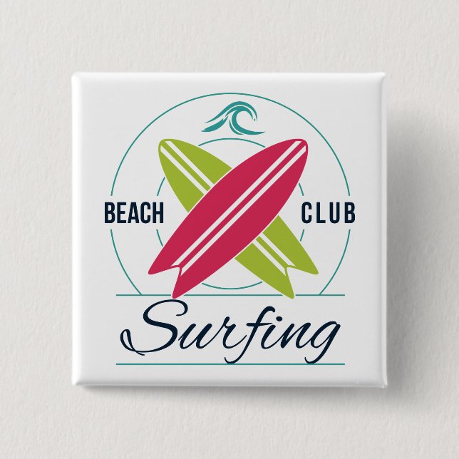 botón Surfing Beach Club (Anverso)