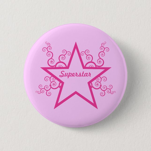 Botón Swirls Superstar, rosa brillante (Anverso)