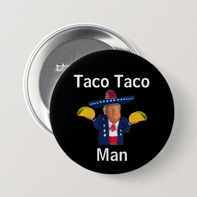 Botón Taco Man (Anverso y reverso)