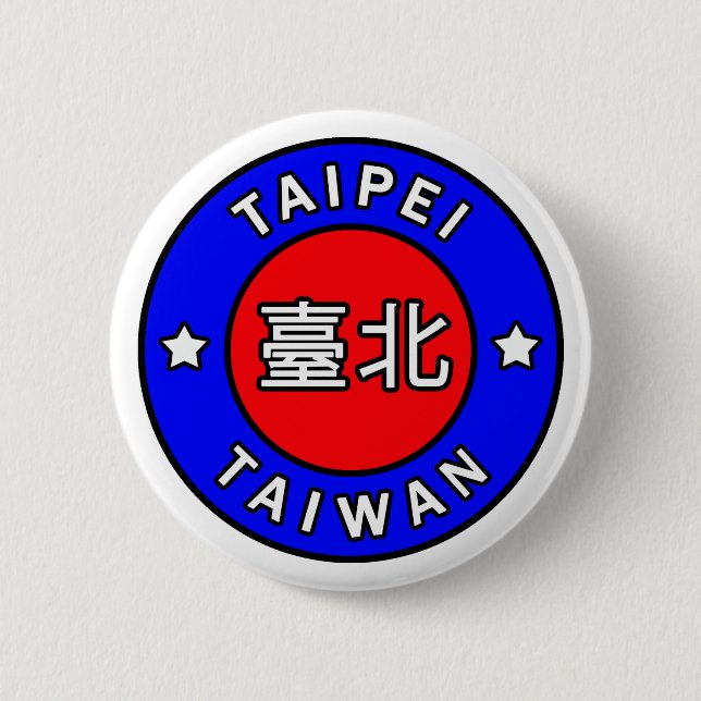 Botón Taipei de Taiwán (Anverso)