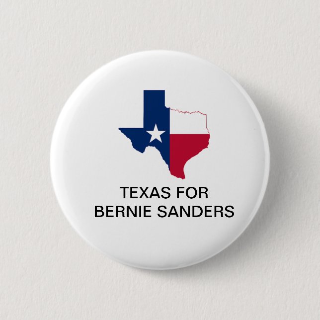 Botón TEXAS para Bernie Sanders 2020 (Anverso)