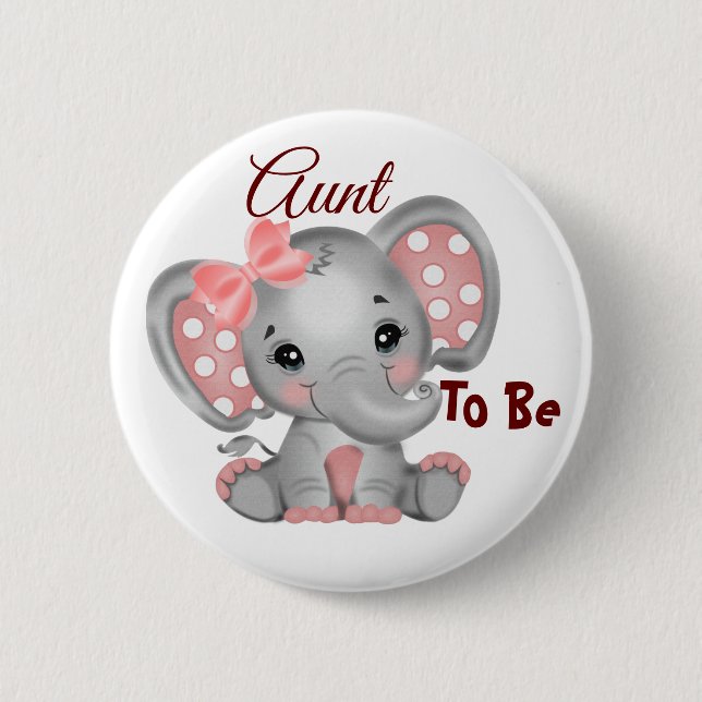 botón Tía De La Niña Bebé Para Ser (Anverso)