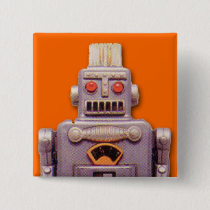 botón Toy Robot Square