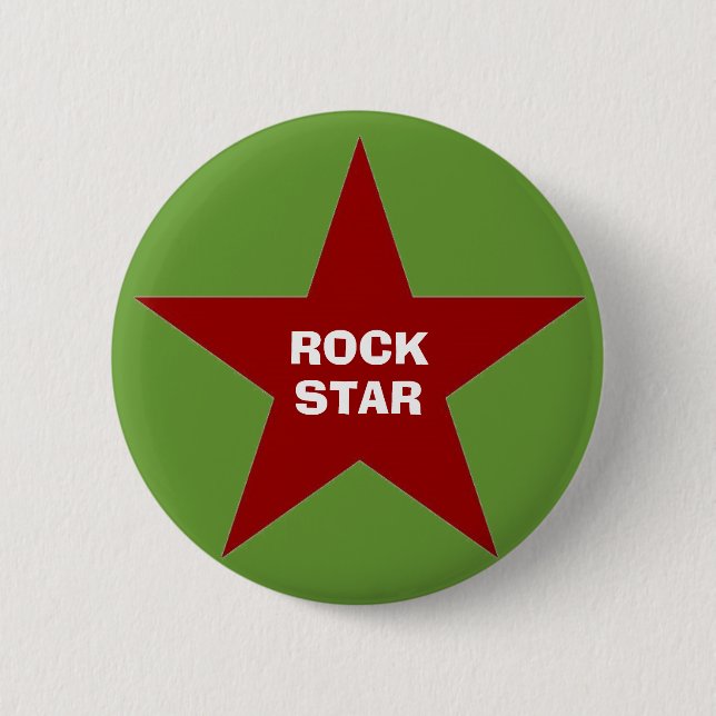 Botón trasero del Pin de la "estrella del rock" (Anverso)