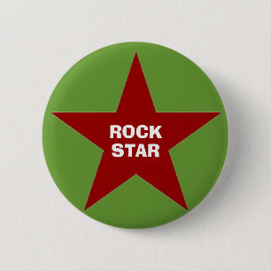 Botón trasero del Pin de la "estrella del rock"