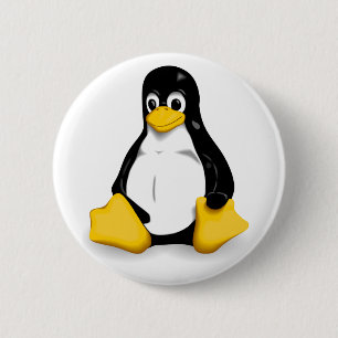 Botón trasero del Pin de Linux Tux