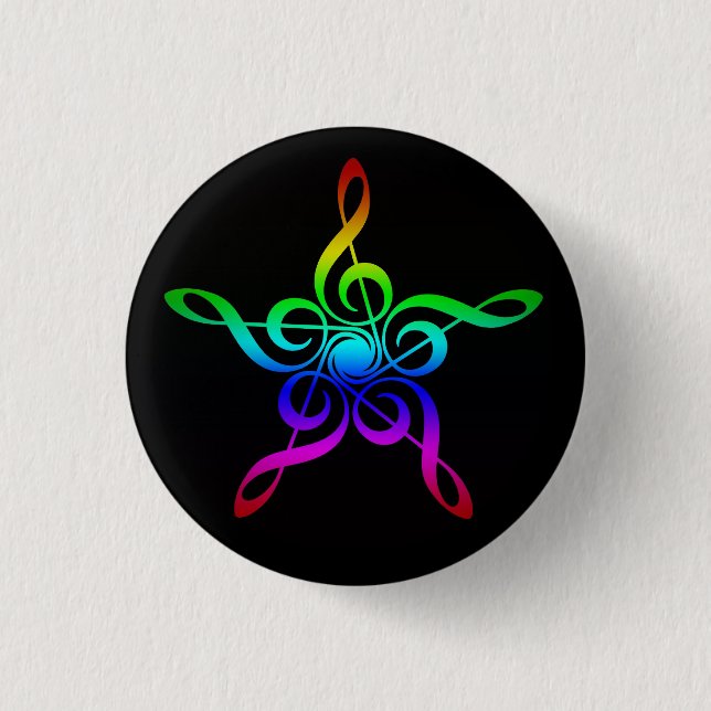 botón Treble Clef Star (Anverso)