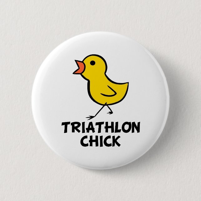 botón Triathlon Chick (Anverso)