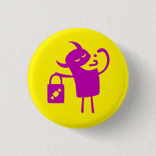 Botón Trick o Treter de Halloween Clip Art Monster