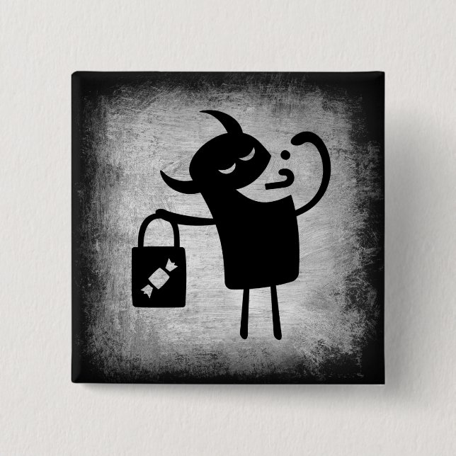 Botón Trick o Treter Monster de Halloween (Anverso)