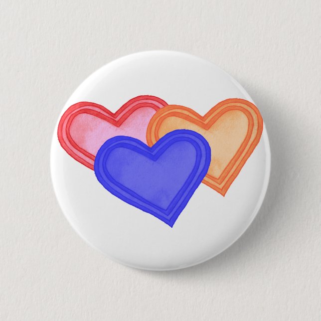 botón Trío de Corazón (Anverso)