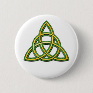 Botón Triquetra o Knot de Trinidad Celta