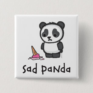 Botón triste de la panda