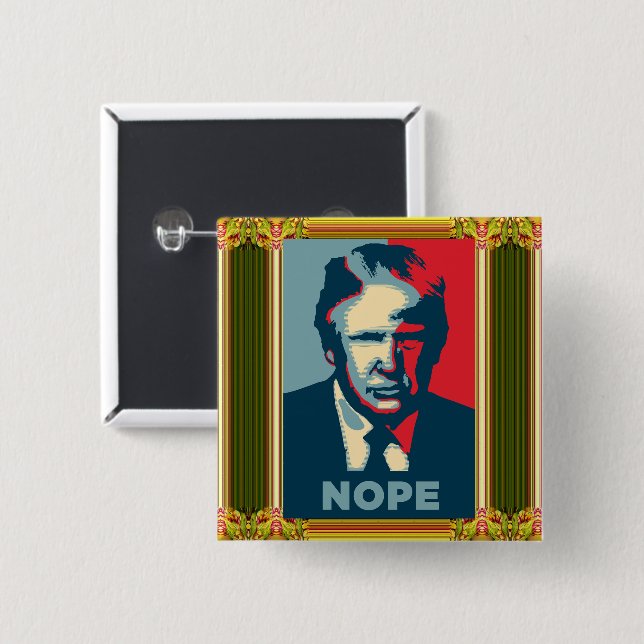 botón Trump No (Anverso y reverso)