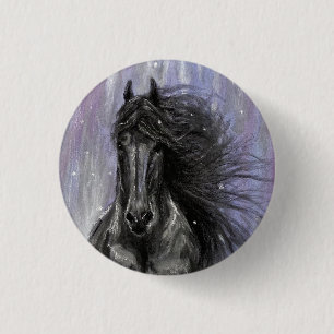 Botón TWILIGHT MAGIC Friesian Horse