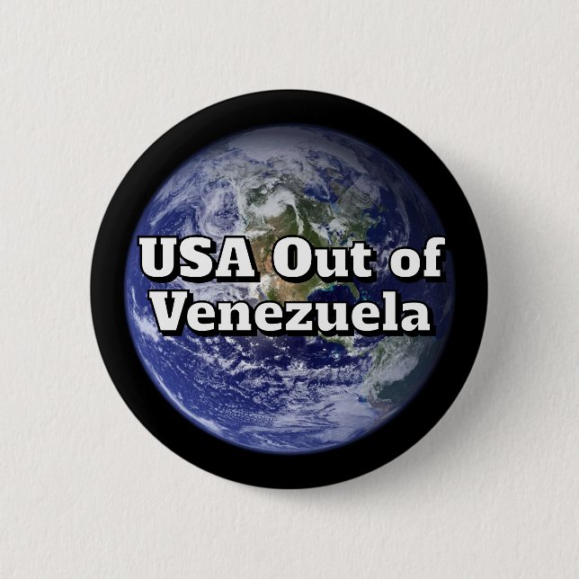 Botón USA fuera de Venezuela (Anverso)