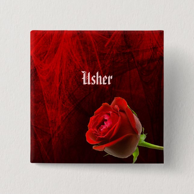 Botón Usher del Rosa gótico (Anverso)