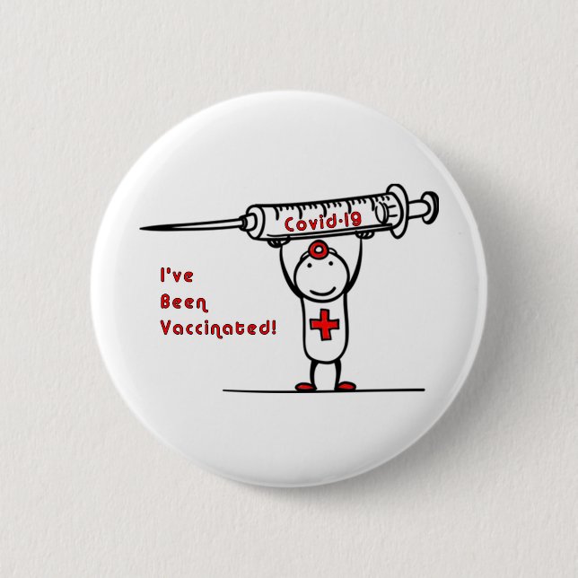 Botón Vacunado Covid-19 (Anverso)